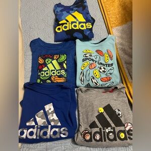 Adidas toddler long sleeve Tshirt bundle 4T